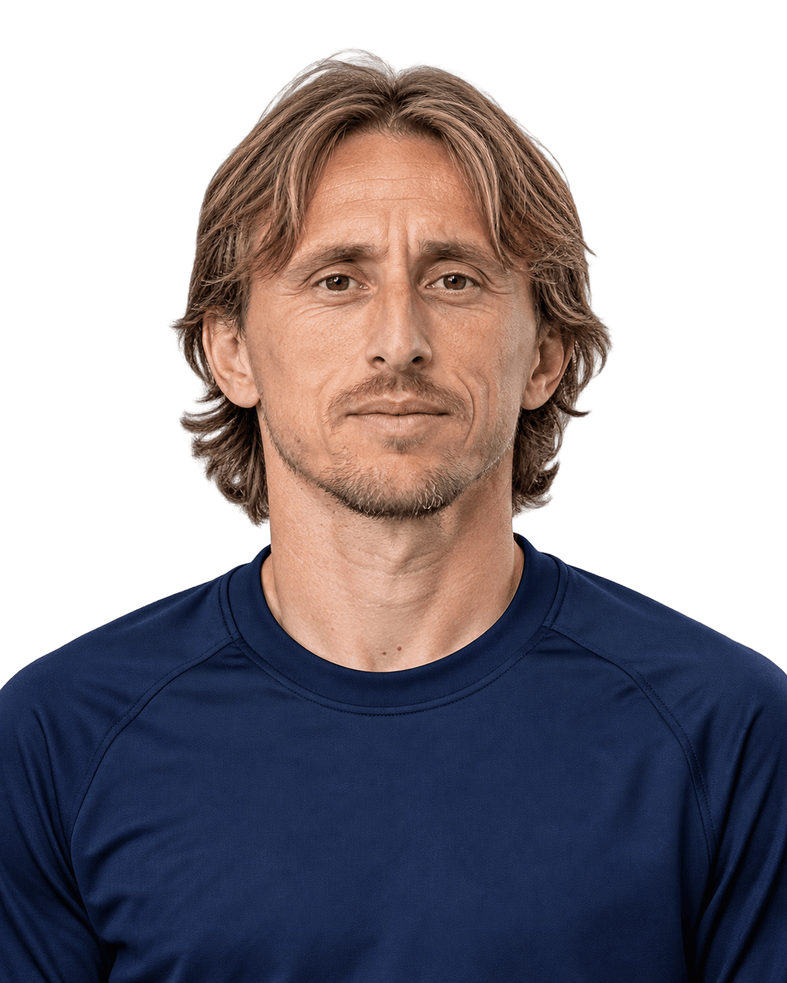 Illustrated portrait of Luka Modrić